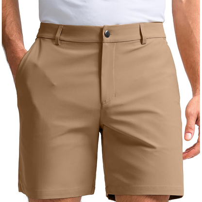Hawkridge Tailored Stretch Shorts - Khaki