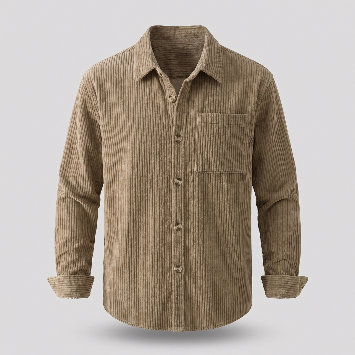 Hawthorne Corduroy Shirt - Beige