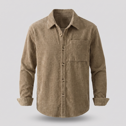 Hawthorne Corduroy Shirt - Beige