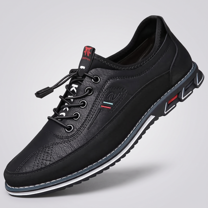 Hawthorne Leather-Look Oxford - Black