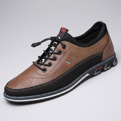 Hawthorne Leather-Look Oxford - Brown
