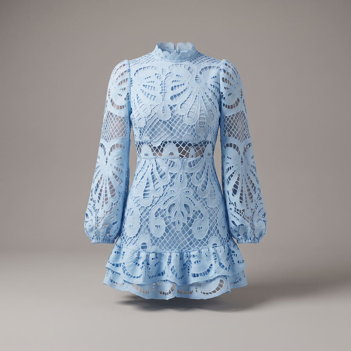 Heavens Mini Dress - Light blue