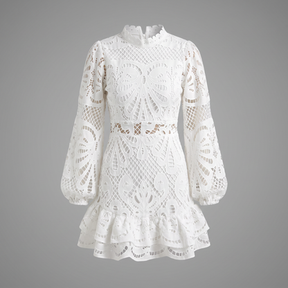 Heavens Mini Dress - White