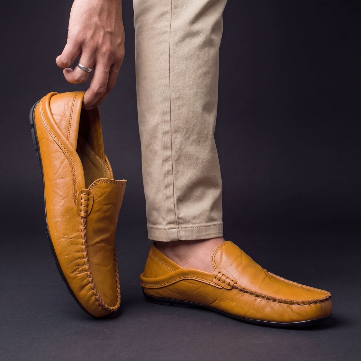 Henry Leather-Look Loafers