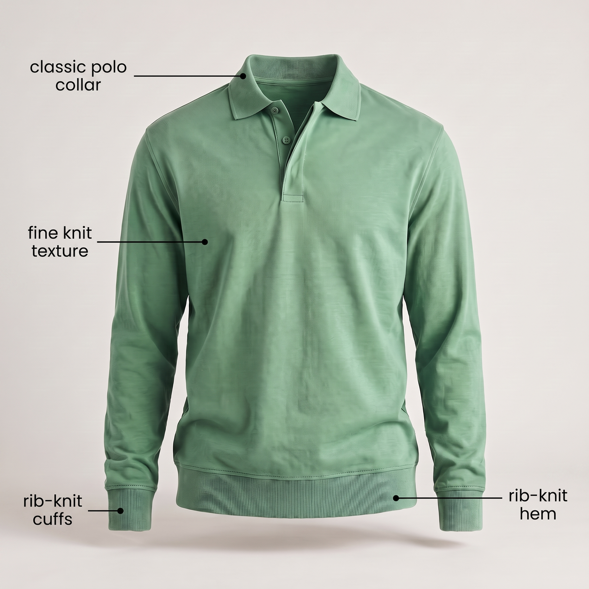 Heritage Cotton Polo Jumper