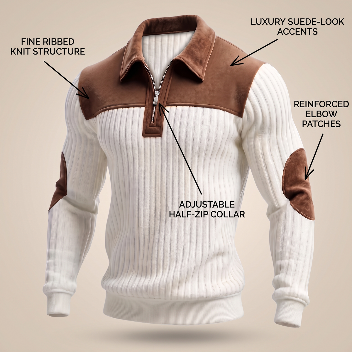 Heritage Half Zip Knit Jumper