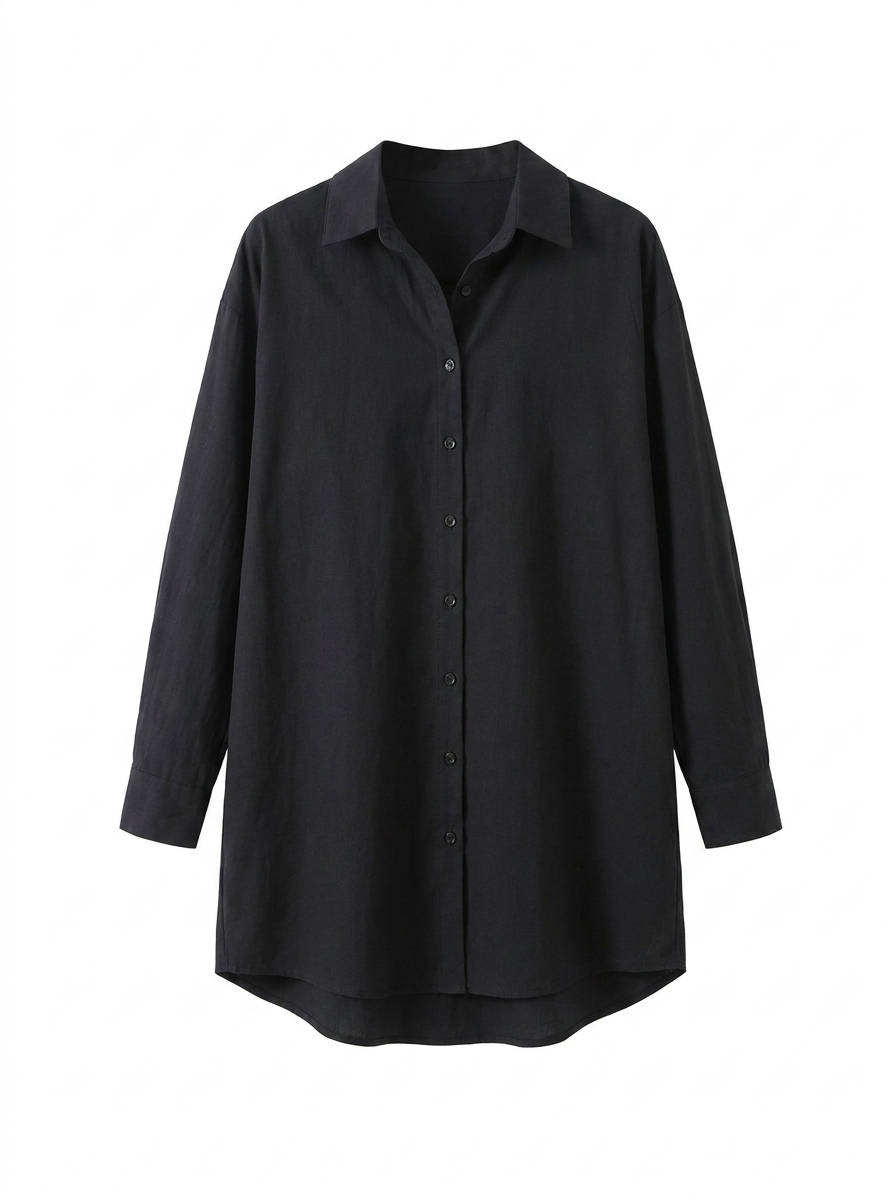 Highclere Oversized Shirt - Black