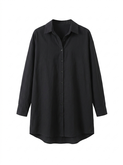 Highclere Oversized Shirt - Black