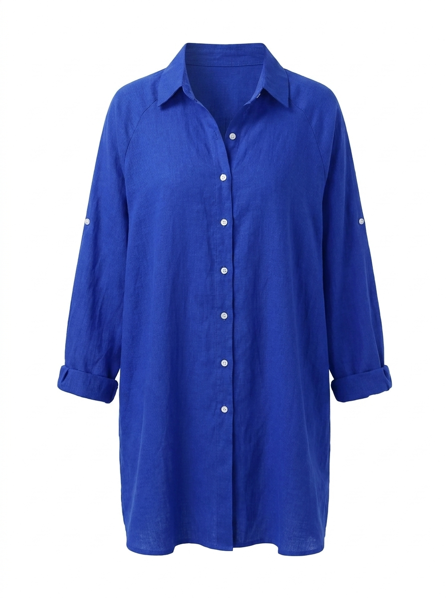 Highclere Oversized Shirt - Dark Turquoise