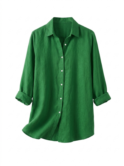 Highclere Oversized Shirt - Emerald Green