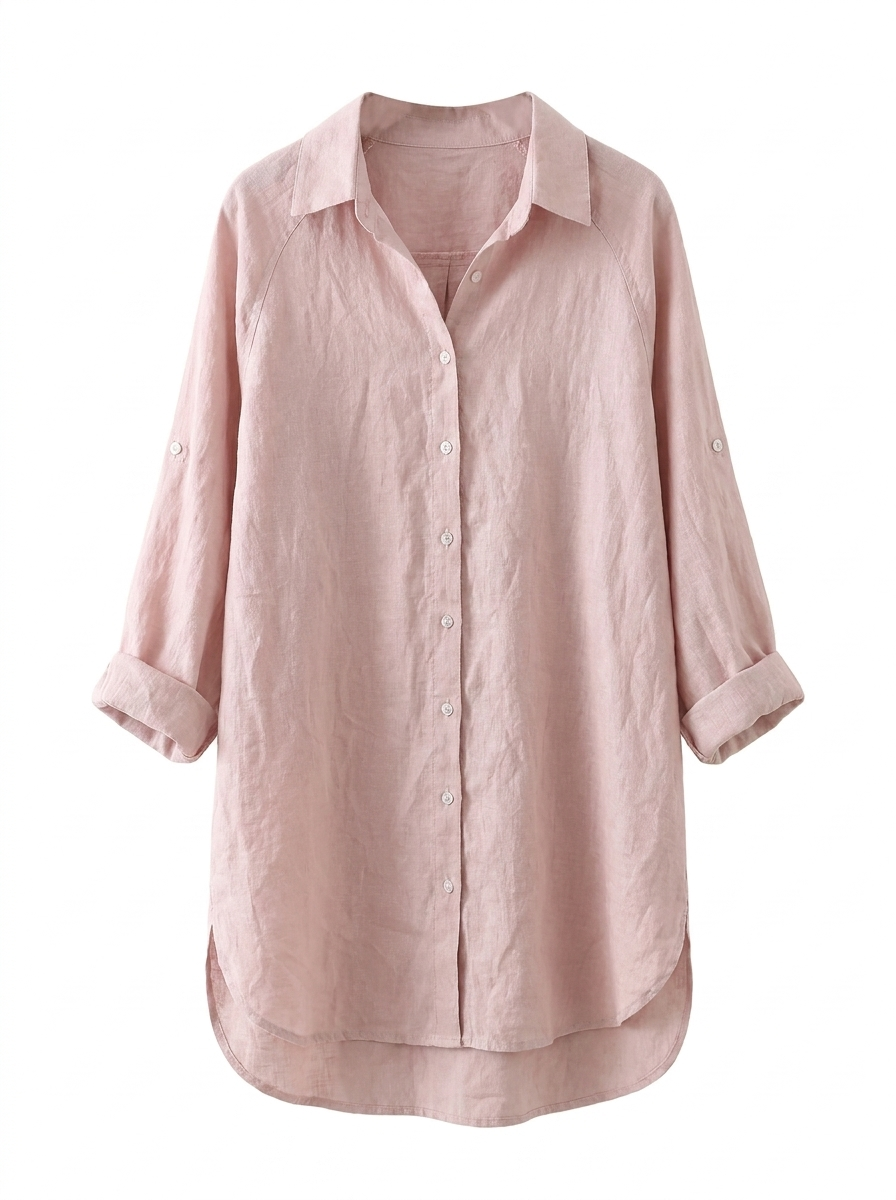 Highclere Oversized Shirt - Light Pink