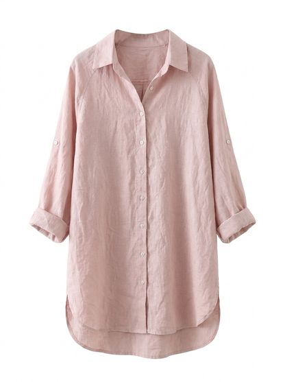 Highclere Oversized Shirt - Light Pink