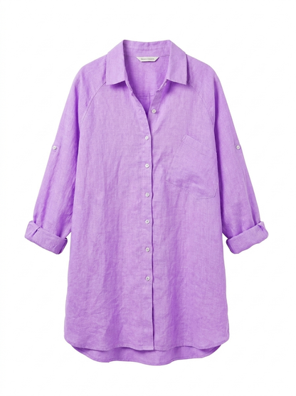 Highclere Oversized Shirt - Mauve