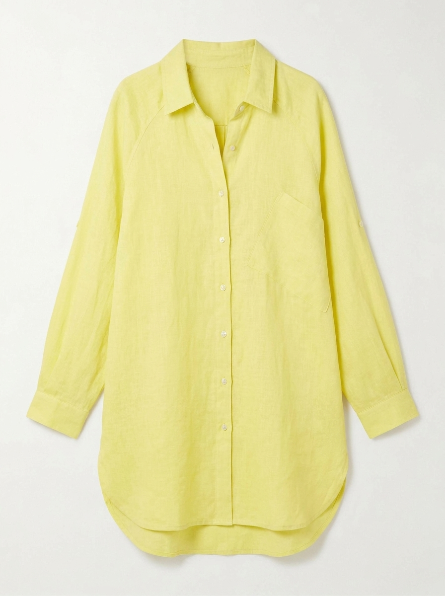 Highclere Oversized Shirt - Yellow