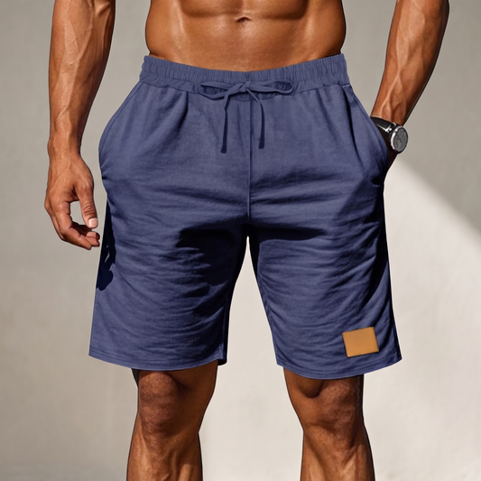 Holbrook Drawstring Comfort Shorts - Navy Blue