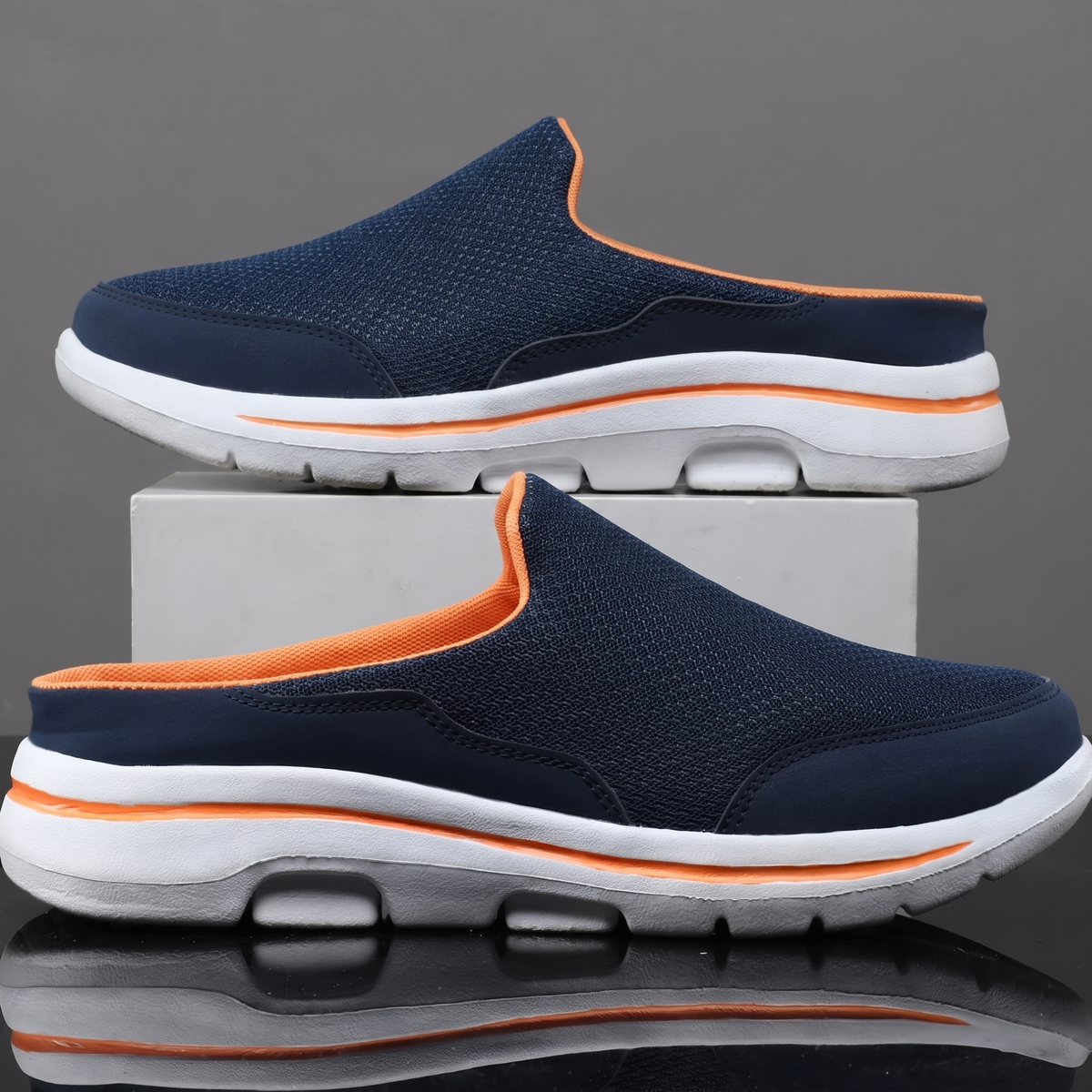 Hollingford Slip-On Trainers - Blue
