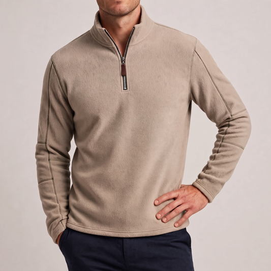 Hollingworth Warm Quarter Zip - Taupe