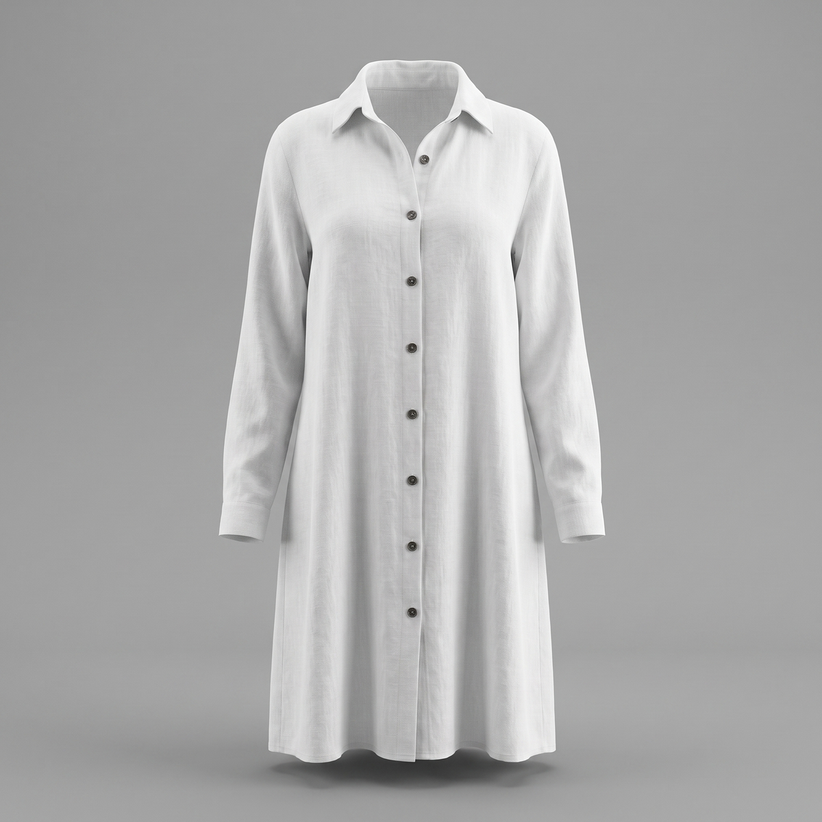 Hollinmere Button-Front Shirt Dress - White