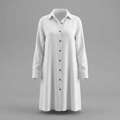 Hollinmere Button-Front Shirt Dress - White