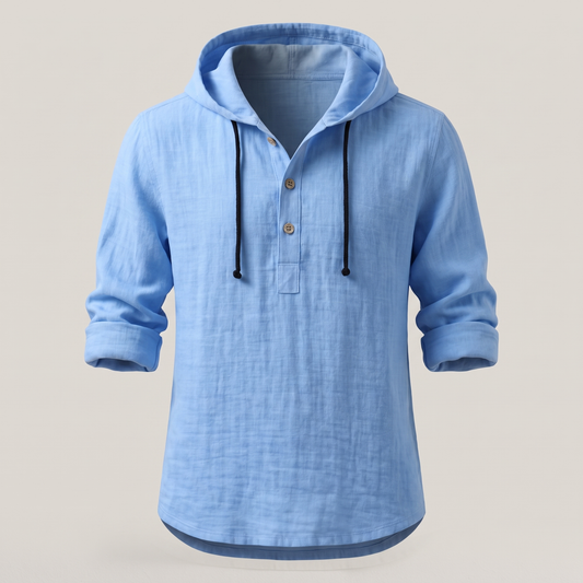 Hudson Hoodie Shirt - Blue