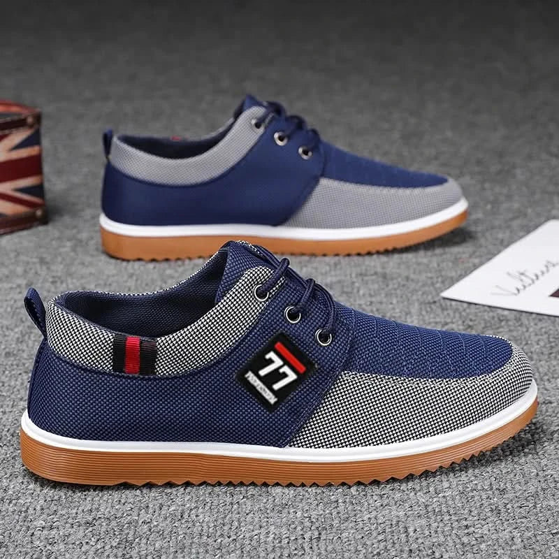 Huxley Knit Trainers - Blue