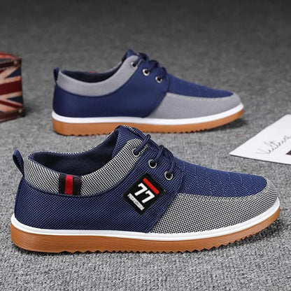 Huxley Knit Trainers - Blue