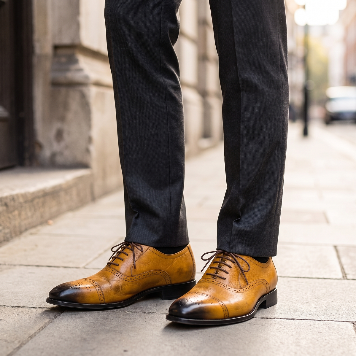Huxley Premium Leather-Look Lace-Ups