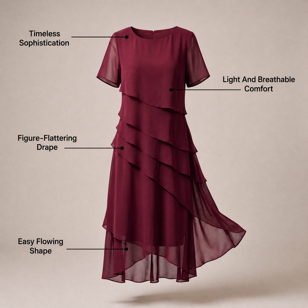 Irina Graceful Soft Touch Dress