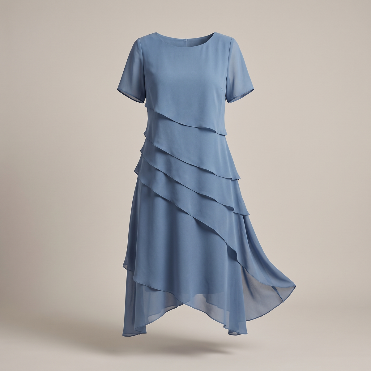 Irina Graceful Soft Touch Dress - Blue