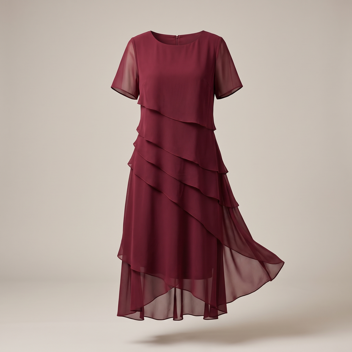 Irina Graceful Soft Touch Dress - Red