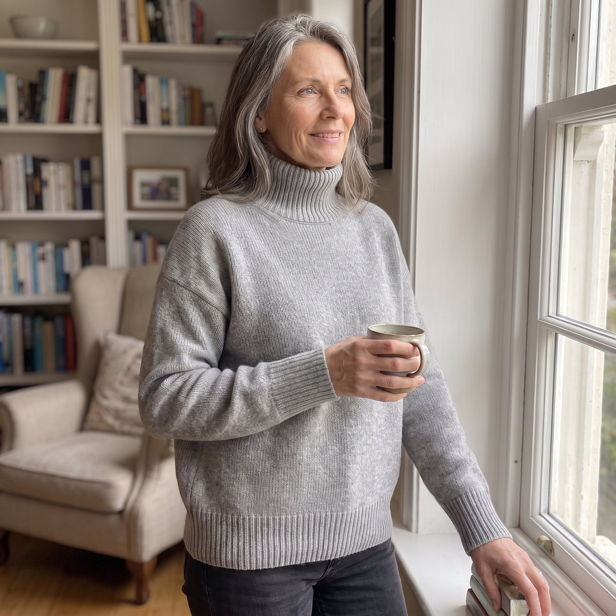 Isabella High-Neck Sweater