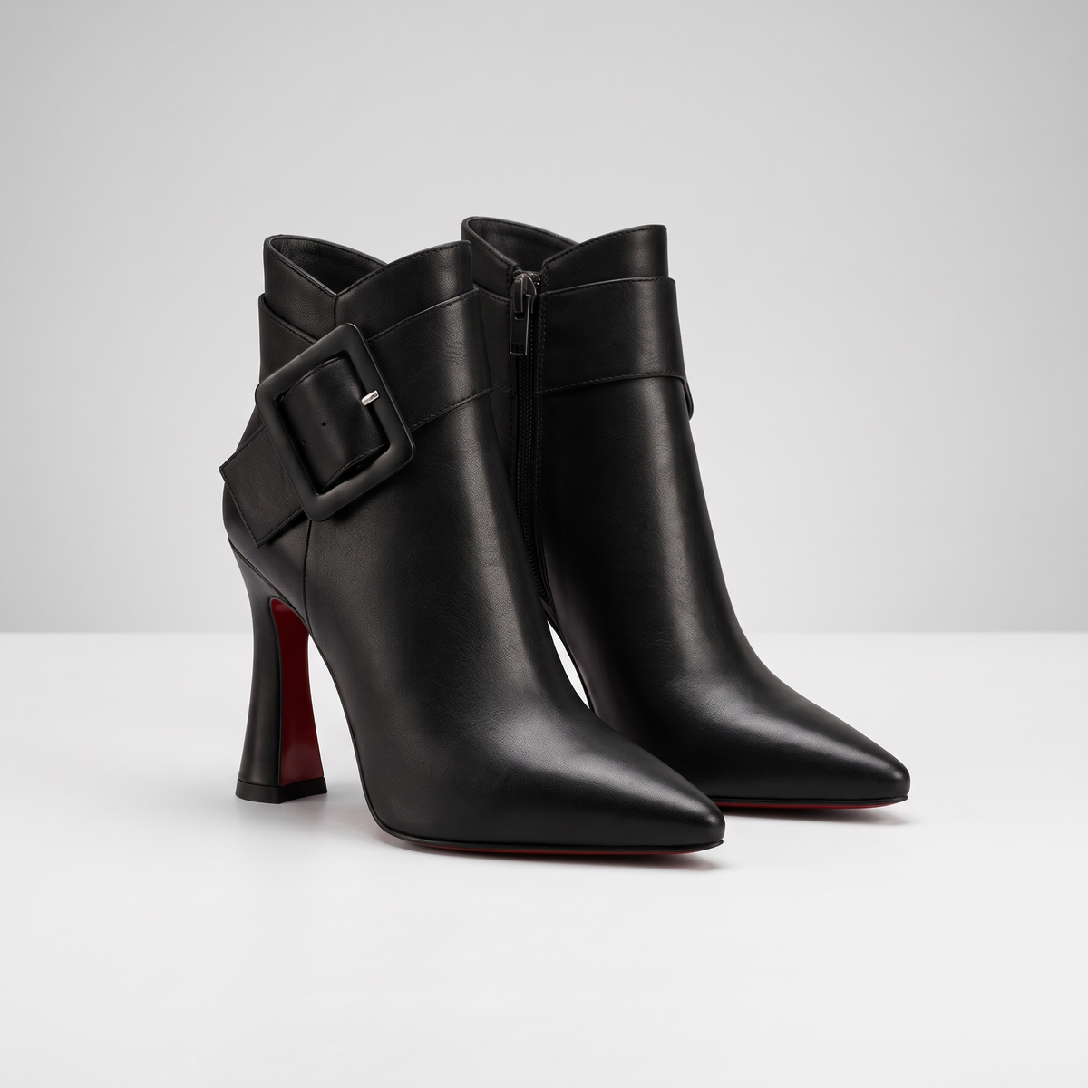 Isabelle Strap Detail Boots - Black