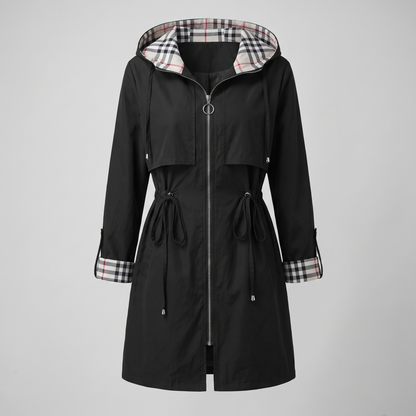 Isobel Rainproof Hooded Coat - Black