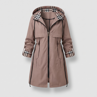 Isobel Rainproof Hooded Coat - Brown