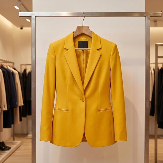 Isolde Tailored Office Blazer - Gold