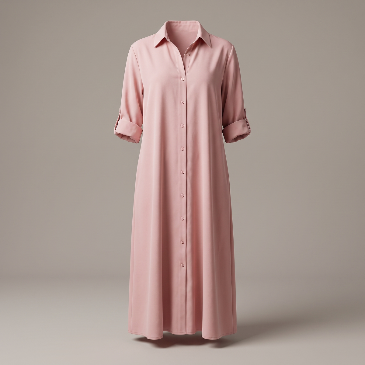 Ivy Button Dress - Pink