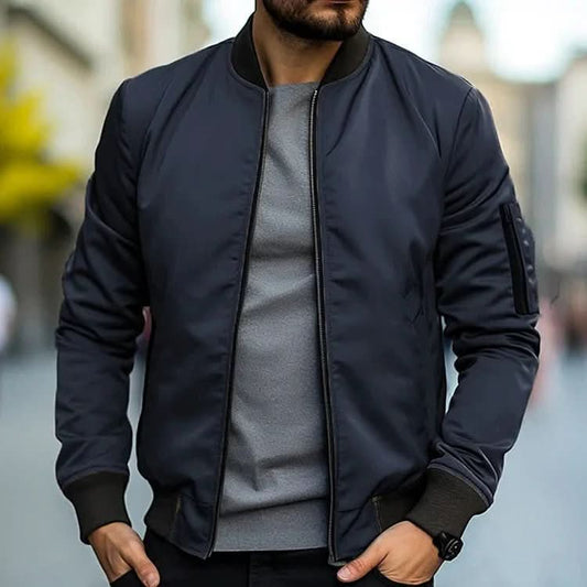 Jack Premium Bomber Jacket - Navy Blue