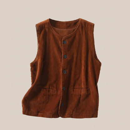 Jane Corduroy Cardigan - Brown