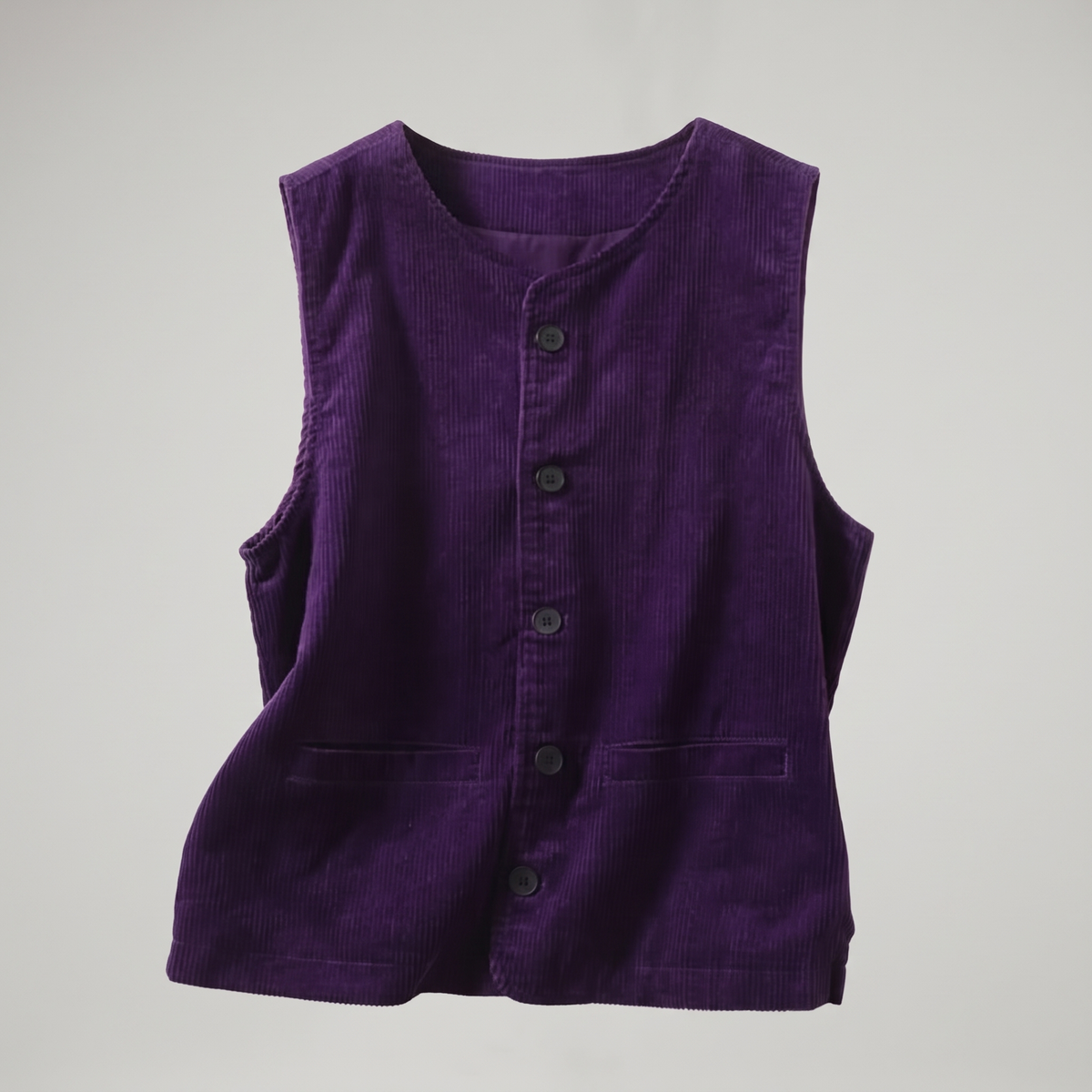 Jane Corduroy Cardigan - Purple