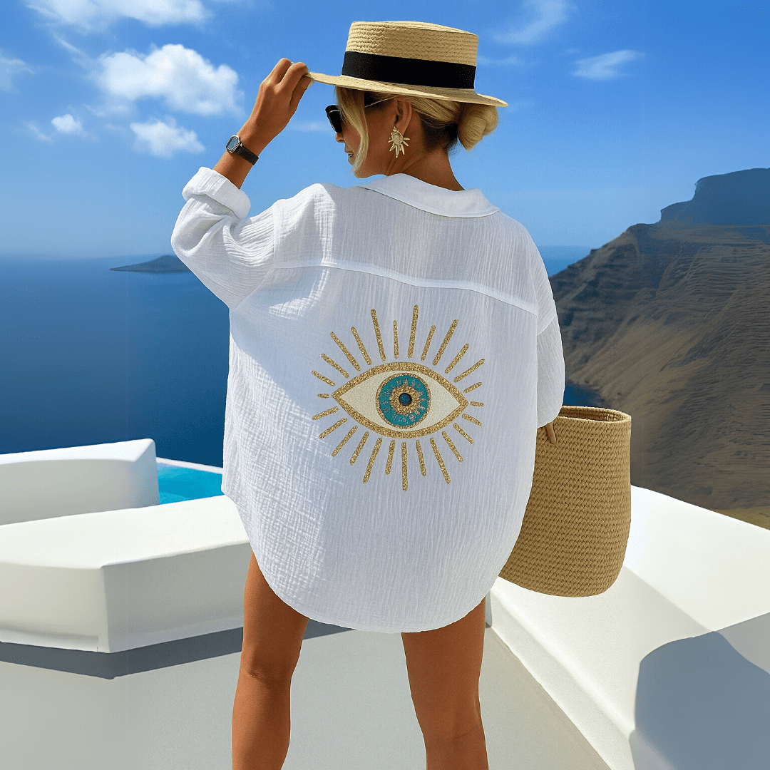Jasmine Mykonos Blouse - White