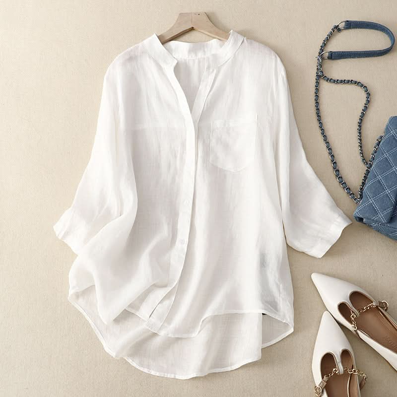Julia Linen Shirt - White