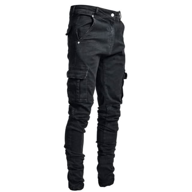 Kai Street Cargo Jeans - Black