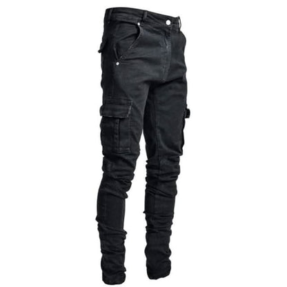 Kai Street Cargo Jeans - Black