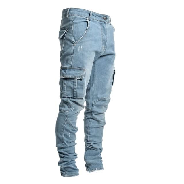 Kai Street Cargo Jeans - Blue