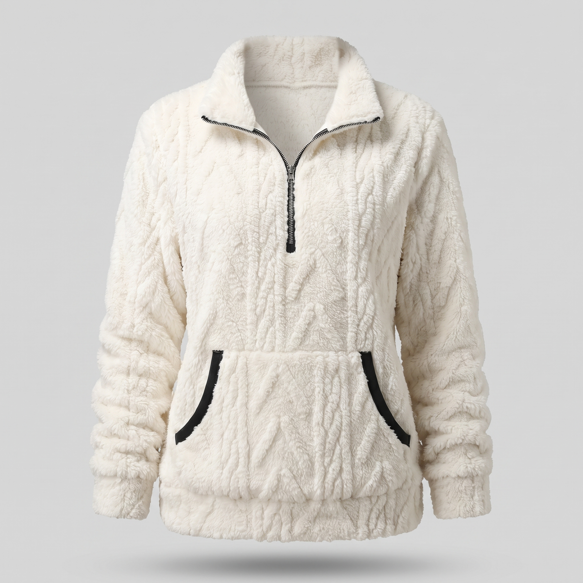Kelora Quarter-Zip Sweater - Cream