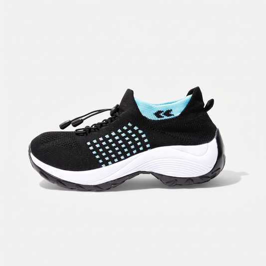 Kestermere Air-Knit Comfort Trainers - Black Light Green