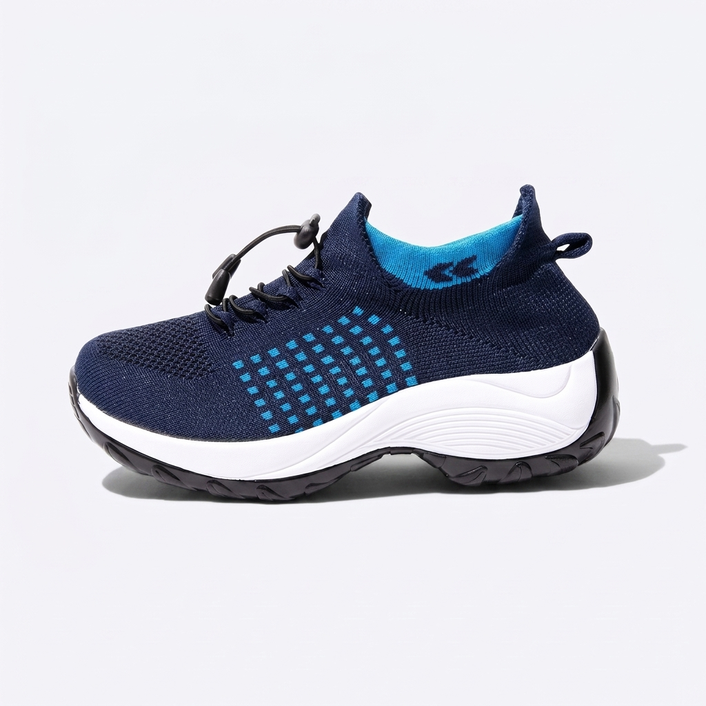 Kestermere Air-Knit Comfort Trainers - Navy Light Blue