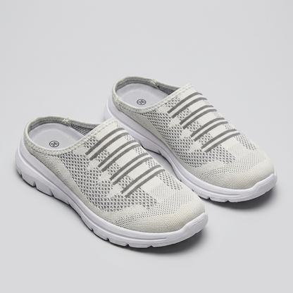 Keswick Breathable Mesh Slip-On Trainers - Beige