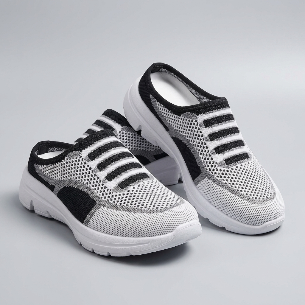 Keswick Breathable Mesh Slip-On Trainers - Black