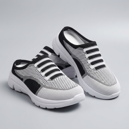 Keswick Breathable Mesh Slip-On Trainers - Black